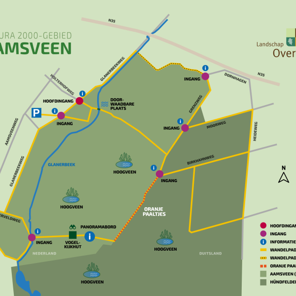 Aamsveen locatiekaartje